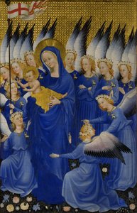 Mary with Child and Angels, Right Panel of Wilton Diptych, c.1395-9